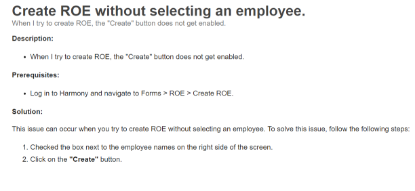 Picture of Create / Delete "ROE" Forms