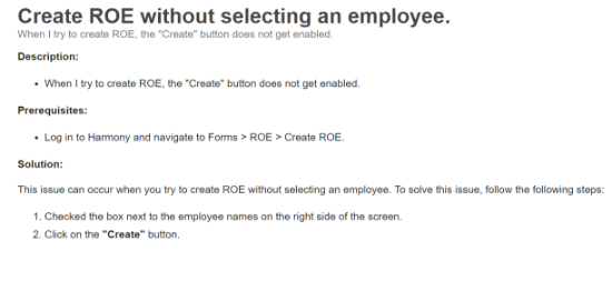Picture of Create / Delete "ROE" Forms