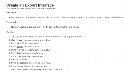 Picture of Create an Export Interface  