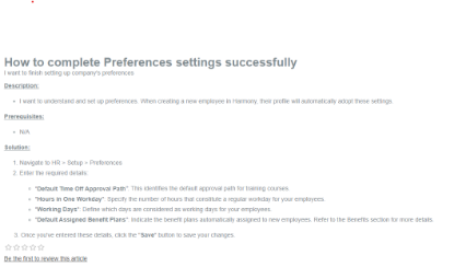 Picture of How to complete Preferences settings successfully