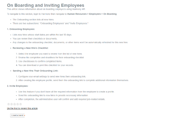 Picture of On Boarding and Inviting Employees 