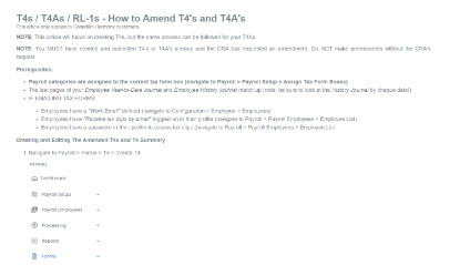 Picture of T4s / T4As / RL-1s - How to Amend T4's and T4A's